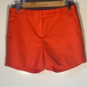 Michael Kors SZ 4 NWOT Bright orange red tailored shorts